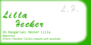 lilla hecker business card